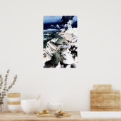 Poster plage rocheuse (Cuisine)