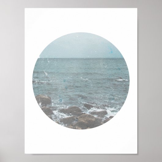 Poster Plage rocheuse (Devant)