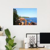 Poster Plage rocheuse d'Acadia près de Thunder Hole (Bureau à domicile)
