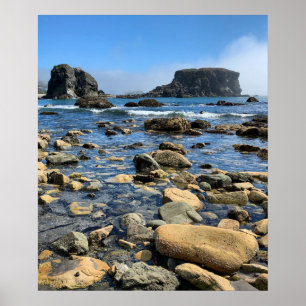 Poster Plage rocheuse de l'Oregon