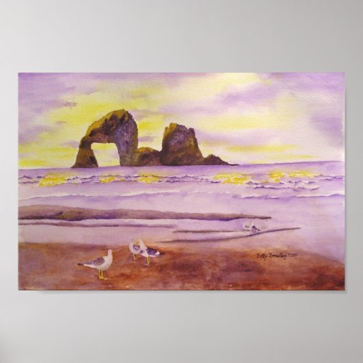 Poster Plage Rockaway (Devant)