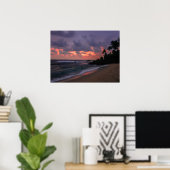 Poster Plage romantique à Dusk (Bureau à domicile)