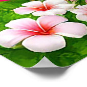 Poster Plage romantique Océan avec Arc Floral (Coin)