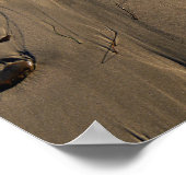 Poster Plage/Sable/Pierres/Rochers/Galets (Coin)