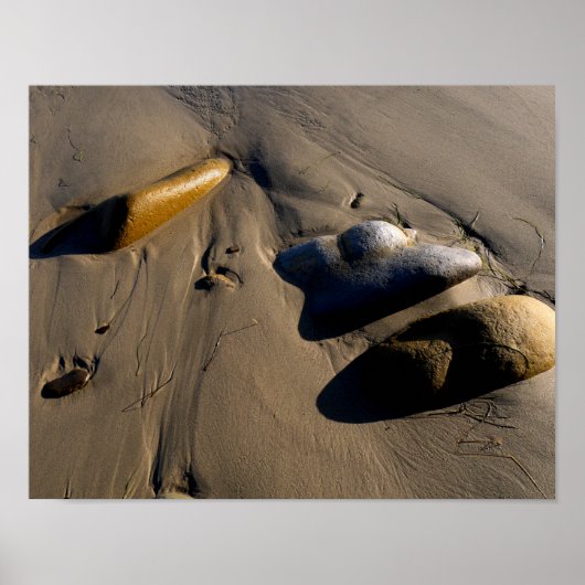Poster Plage/Sable/Pierres/Rochers/Galets (Devant)