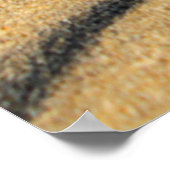 Poster Plage sable vagues sable dunes sable (Coin)