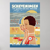 Poster Plage Scheveningen (Devant)
