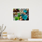 Poster Plage Sea Glass estampes Coastal Rock Garden (Cuisine)