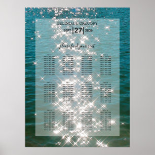 Poster Plage Sea Water Sparkles Mariage Sein Chart