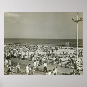 Poster Plage serrée