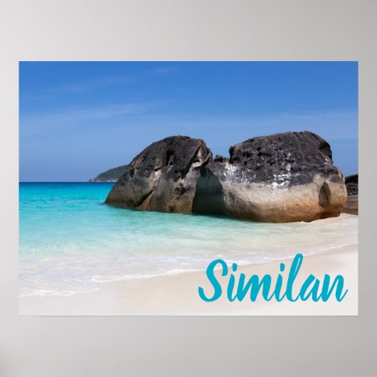 Poster Plage Similaire Andaman Sea Phuket Thaïlande cadea (Devant)