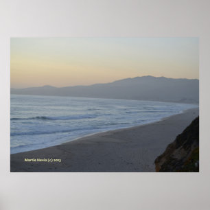 Poster Plage sombre