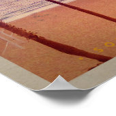 Poster Plage Sunset de Californie vintage (Coin)