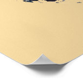 Poster Plage Sunset Surfer Rétro (Coin)