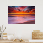 Poster Plage Sunset Tamarack | Carlsbad, CA (Cuisine)