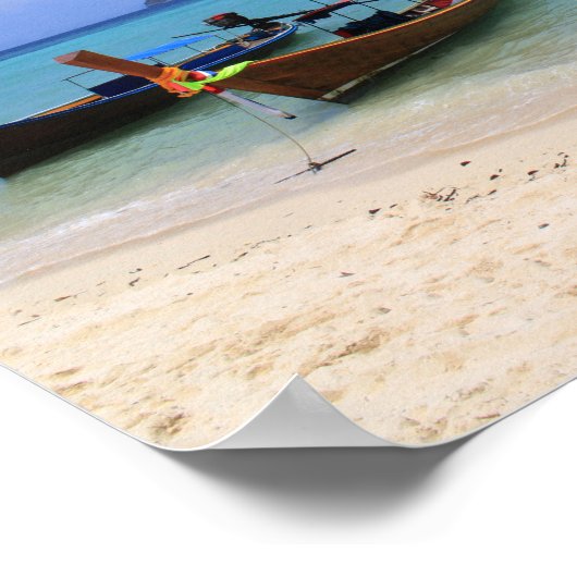 Poster Plage tropicale (Coin)