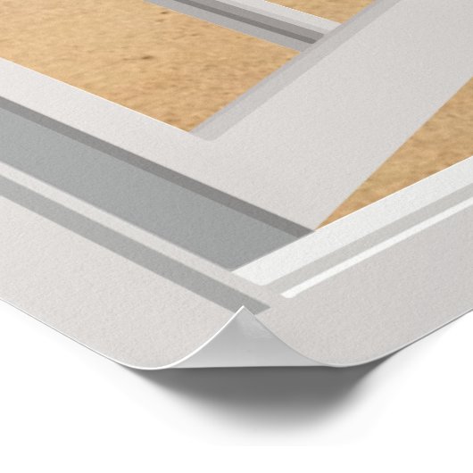 Poster Plage tropicale (Coin)