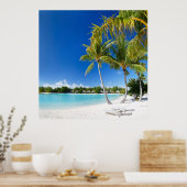 Poster Plage tropicale (Cuisine)