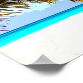 Poster Plage tropicale (Coin)