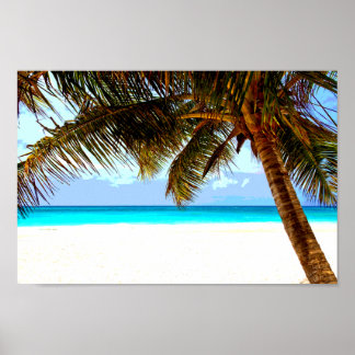 Poster Plage tropicale