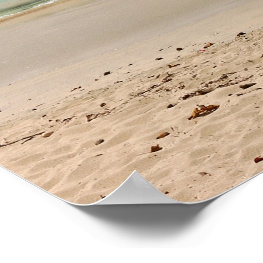 Poster Plage tropicale (Coin)