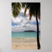 Poster Plage tropicale (Devant)