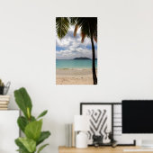 Poster Plage tropicale (Bureau à domicile)