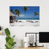 Poster Plage tropicale (Bureau à domicile)
