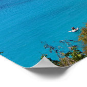 Poster Plage tropicale (Coin)