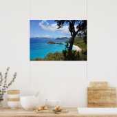 Poster Plage tropicale (Cuisine)