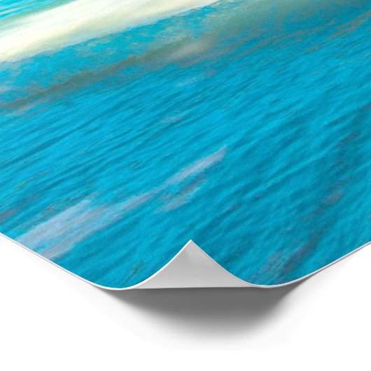 Poster Plage tropicale (Coin)