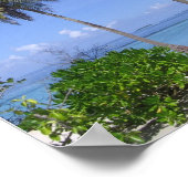 Poster Plage tropicale (Coin)