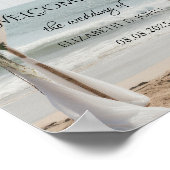 Poster Plage tropicale Arbor floral (Coin)