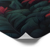 Poster Plage tropicale avec palmiers (Coin)