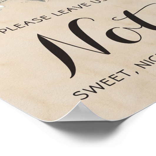 Poster Plage tropicale Mariage personnalisé (Coin)