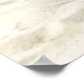 Poster Plage tropicale Sable de mer Ciel et jour d'été (Coin)