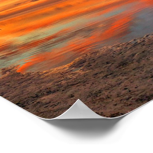 Poster Plage tropicale Sunset Ocean Beach (Coin)