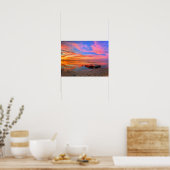 Poster Plage tropicale Sunset Ocean Beach (Cuisine)