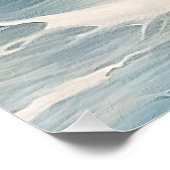Poster Plage Vagues thème Peinture (Coin)
