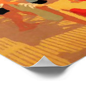 Poster Plage vintage Côte d'Azur (Coin)