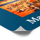 Poster Plage vintage de Nantasket, Massachusetts (Coin)