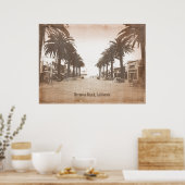Poster Plage vintage d'Hermosa (Cuisine)