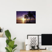 Poster Plages à Negril, Jamaïque (Bureau à domicile)