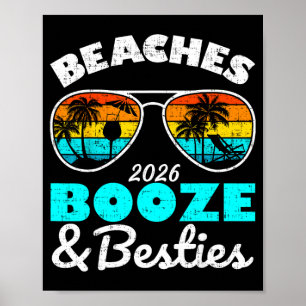 Poster Plages alcool amies voyage filles 2026 floride