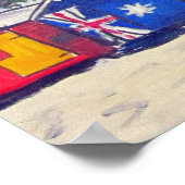 Poster Plages Colorées (Coin)