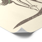 Poster Plages d'Aloha Hula Girl Hawaii Hawaii Retro Hawai (Coin)