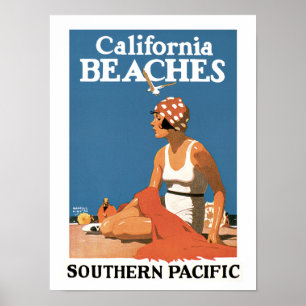 Poster Plages de Californie