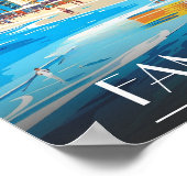 Poster Plages de Famagouste, Chypre en tournée (Coin)