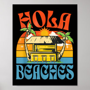 Poster Plages de Hola Funny Plage d'Aloha Famille Vacat é