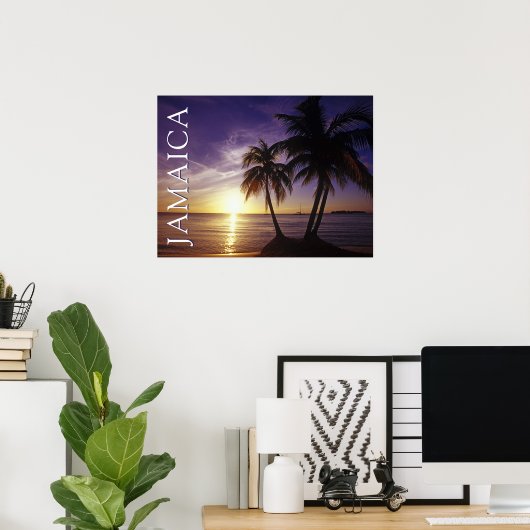Poster Plages de Negril Jamaïque (Bureau à domicile)
